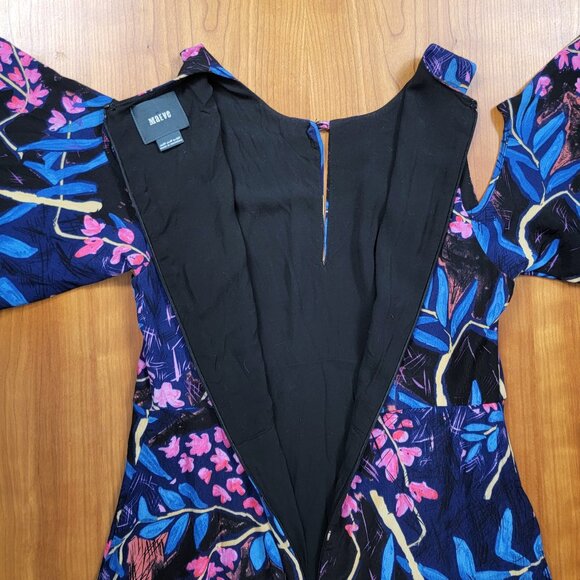 Maeve x Anthropologie Elia Cold Shoulder Dress Flutter Sleeves - 0P - Picture 7 of 11